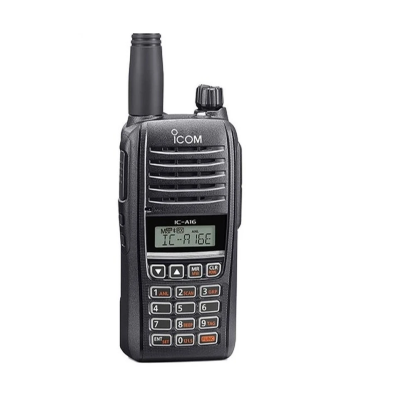 ICOM Flugfunk-Handfunkgerät IC-A16E (42) Lite - 8,33 & 25 kHz Raster, COM Kanäle