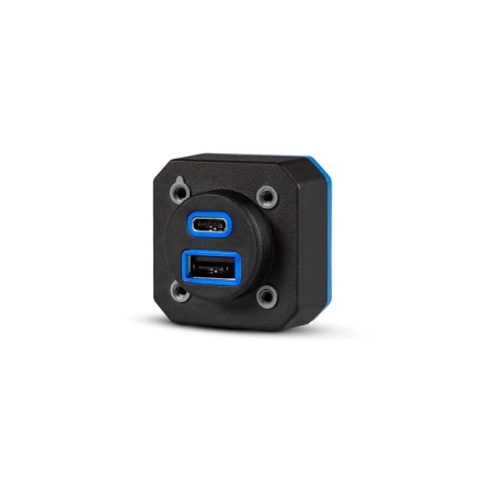 Garmin GSB 15 Doppel-USB-Port (Typ-A/Typ-C) - Einbauversion mit rechtwinkligem Anschluss