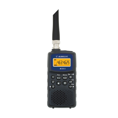 Albrecht Flugfunkscanner AE 33 U - BNC Aufsteckantenne, microUSB-Ladebuchse
