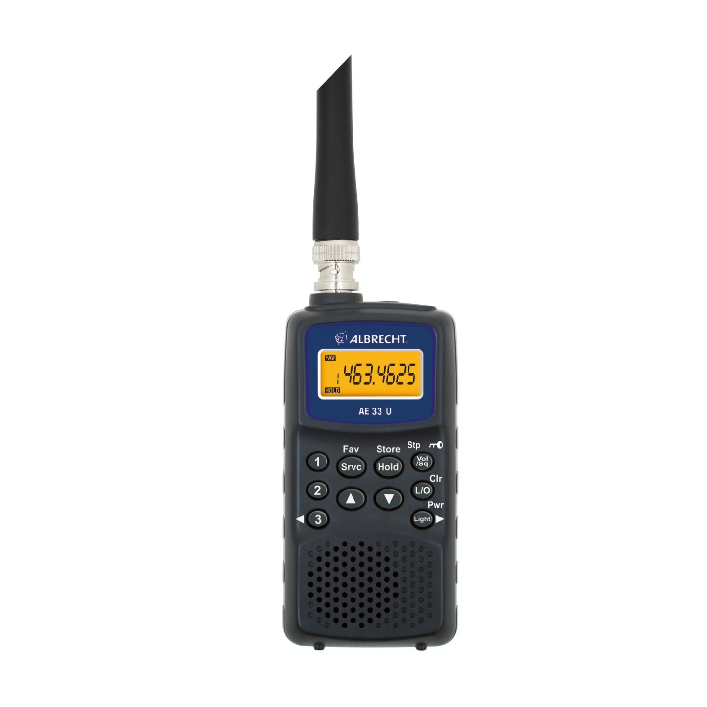 Albrecht Handheld Scanner AE 33 U - BNC Antenna, microUSB charging socket