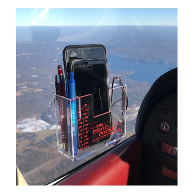 The Pilot Pocket XL - Acryl-Glas Halterung für Smartphones, GPS und Stifte