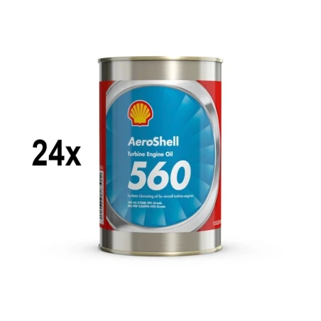 AeroShell Turbine Oil 560 - Karton (24x 1 AQ Dosen, US-Quart)