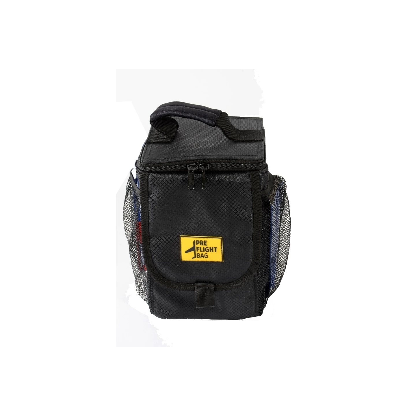 PreFlight Bag - Bag for Oil Bottles, Fuel Tester and More, Nylon, Black