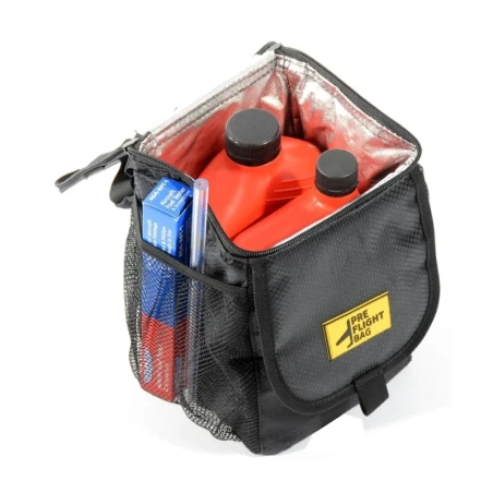 PreFlight Bag - Tasche für Ölflaschen, Treibstofftester und mehr, Nylon, schwarz
