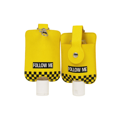 Hygiene-Schlüsselanhänger FOLLOW ME - mit 50 ml Desinfektionsgel-Flasche