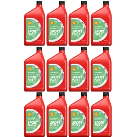 AeroShell Oil Sport PLUS 4 - Karton (12x 1 Liter Flaschen)