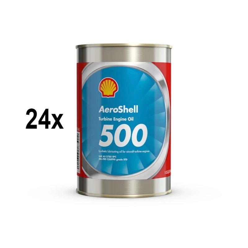 AeroShell Turbine Oil 500 - Karton (24x 1 AQ Dosen, US-Quart)