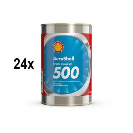 AeroShell Turbine Oil 500 - Karton (24x 1 AQ Dosen, US-Quart)