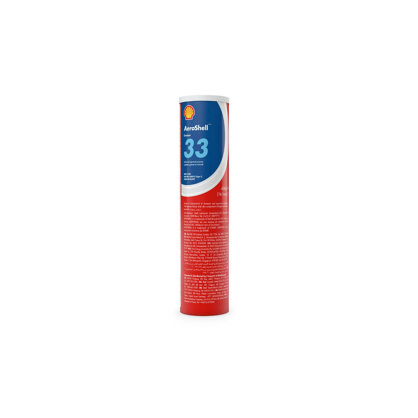 AeroShell Grease 33 - Box (30x Cartridges à 400 g)