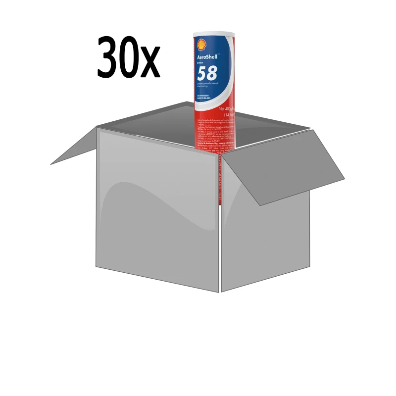 AeroShell Grease 58 - Karton (30x 400 g Kartuschen)