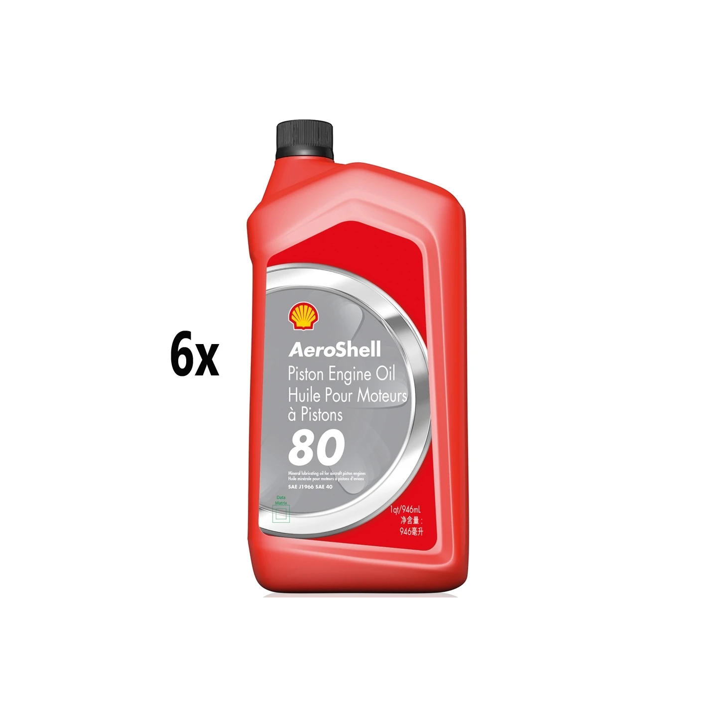 AeroShell Oil 80 - Box (6x 1 AQ Bottles)