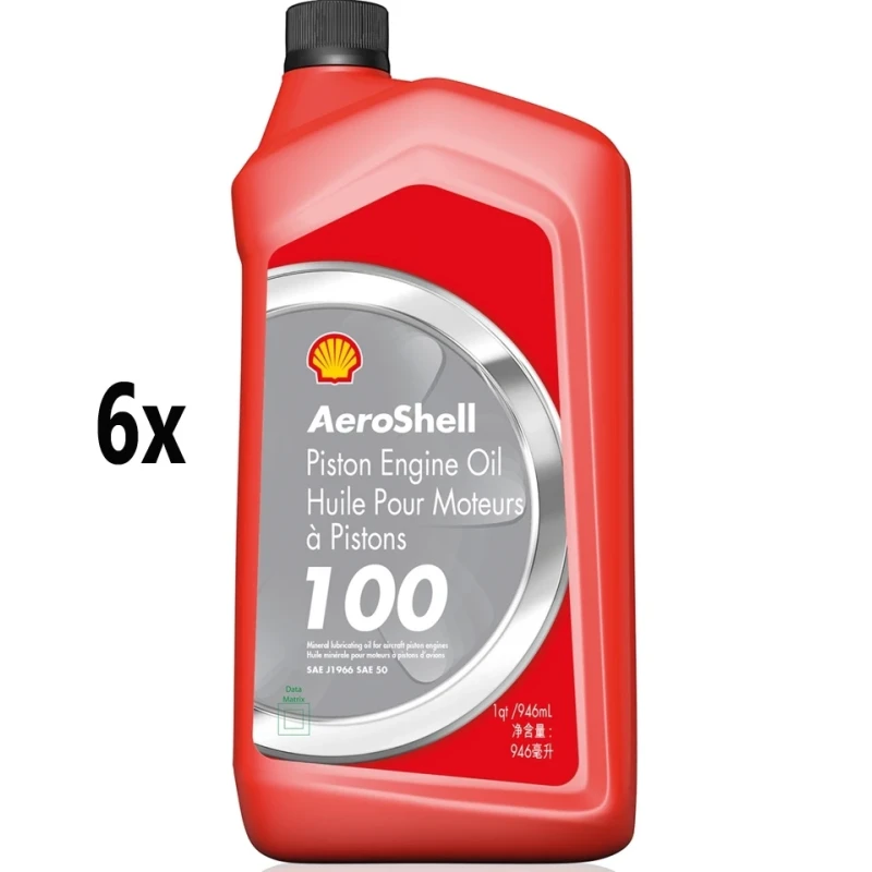 AeroShell Oil 100 - Karton (6x 1 AQ Flaschen, US-Quart)