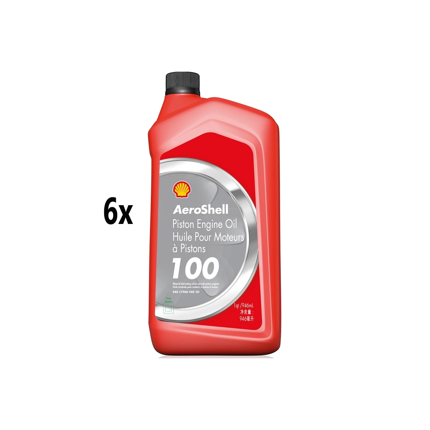 AeroShell Oil 100 - Box (6x 1 AQ Bottles, US-Qua)