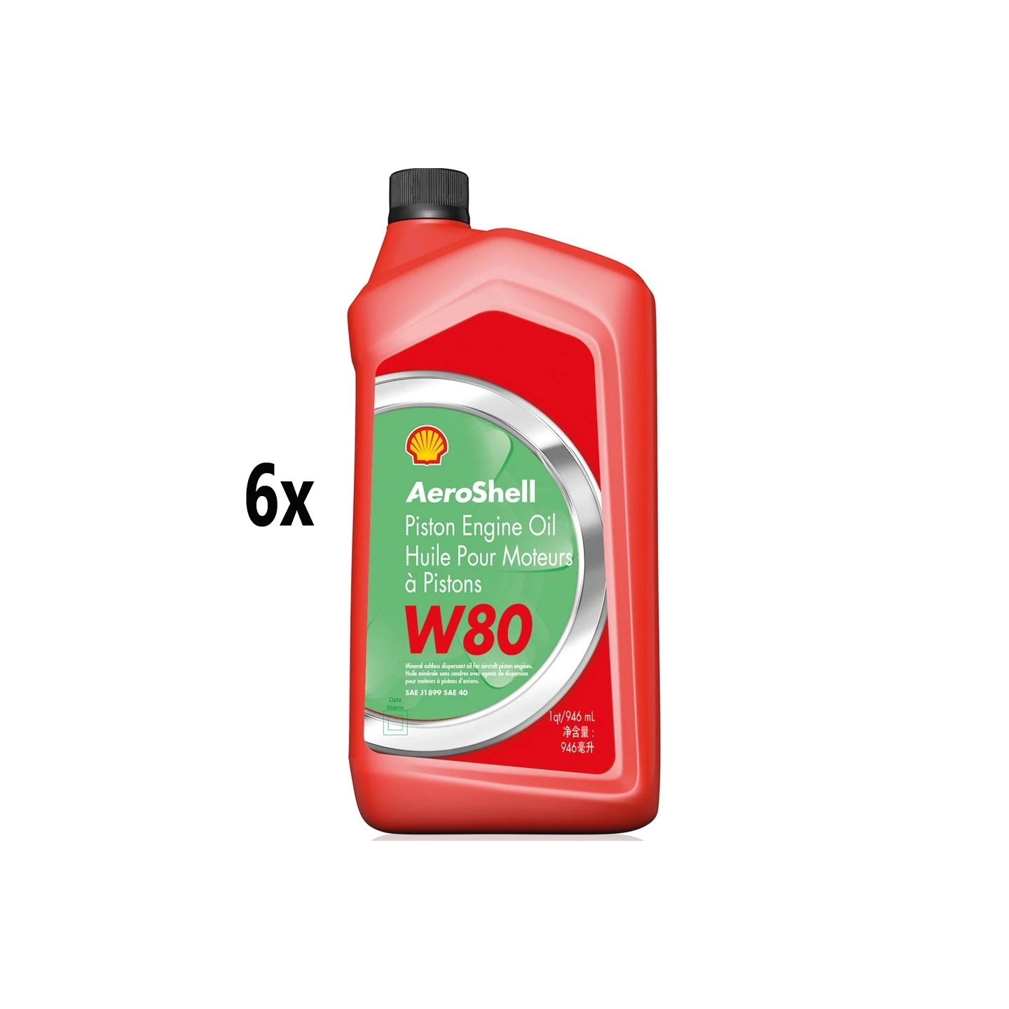 AeroShell Oil W80 - Box (6x 1 AQ Bottles)