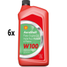 AeroShell Oil W100 - Box 6x 1 AQ Bottles, US-Quart