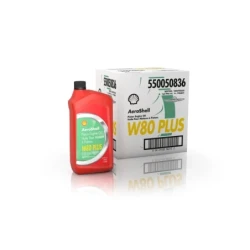 AeroShell Oil W80 PLUS - Karton (6x 1 AQ Flaschen, US-Quart)