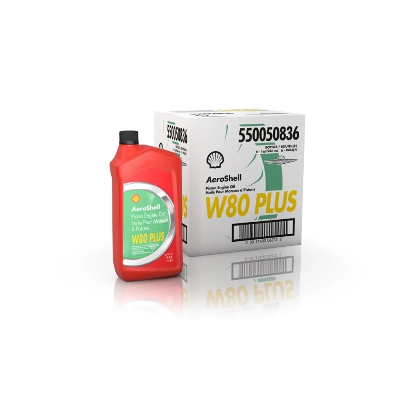 AeroShell Oil W80 PLUS - Karton (6x 1 AQ Flaschen, US-Quart)