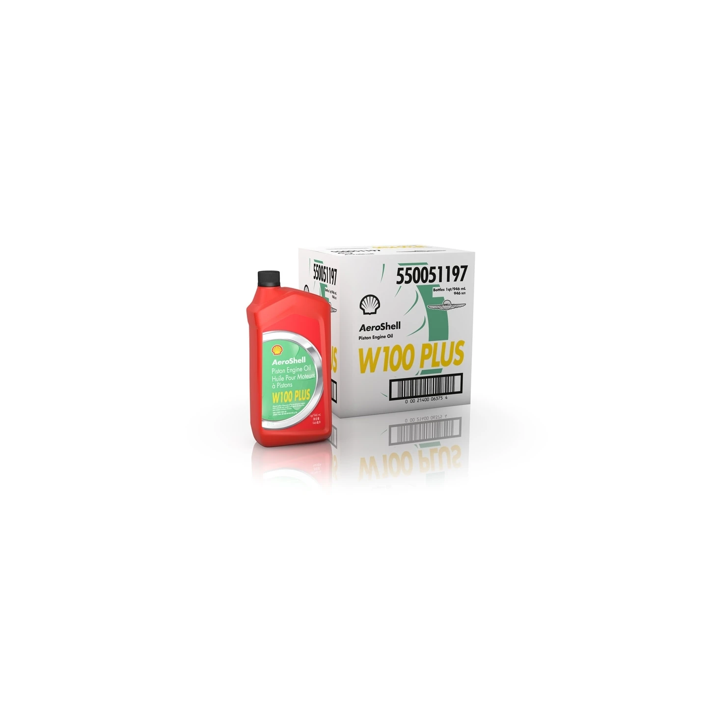 AeroShell Oil W100 PLUS - Box (6x 1 AQ Bottles, US