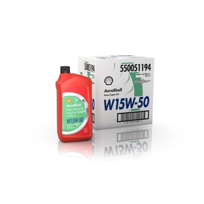 AeroShell Oil W 15W-50 (multigrade) - Karton (6x 1 AQ Flaschen, US-Quart)