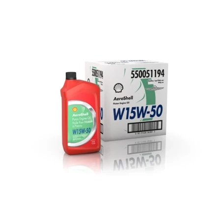 AeroShell Oil W 15W-50 (multigrade) - Karton (6x 1 AQ Flaschen, US-Quart)