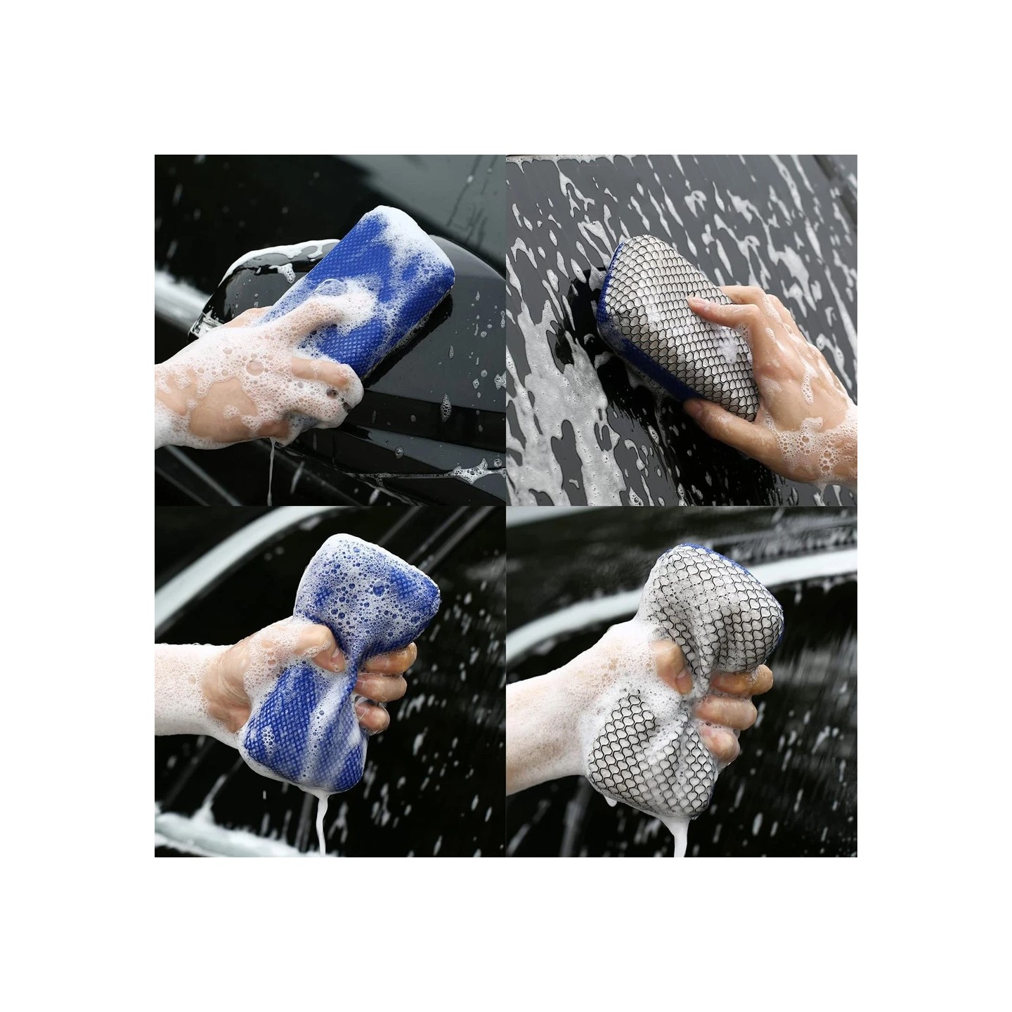 Double-sided sponge for aircraft cleaning