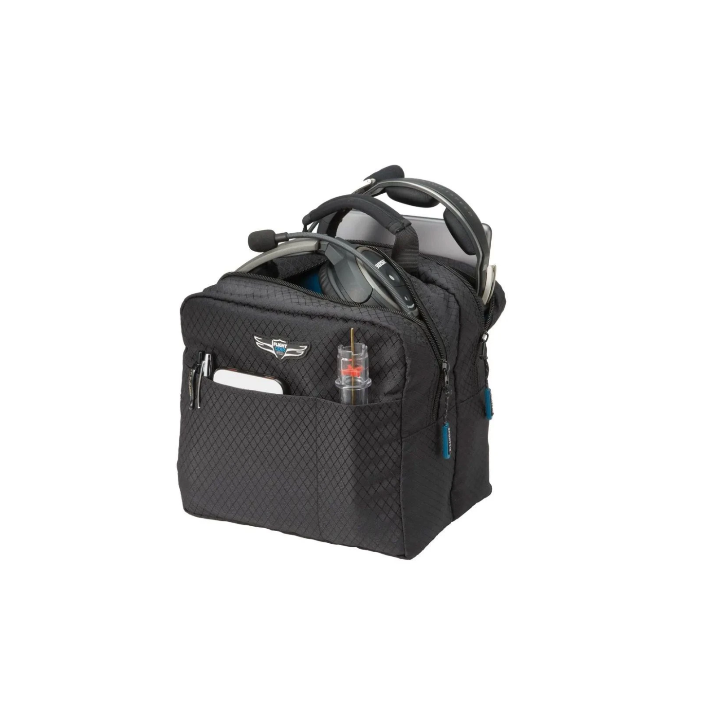 Doppel- Headset Tasche - schwarz