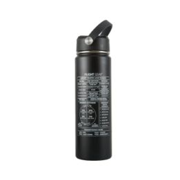 Flight Gear Water Bottle - 650 ml, with print Aeronautical information