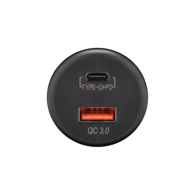 Dual USB-Einbaucharger mit offenen Kabelenden, Kabellänge 150 mm - USB-A / USB-C