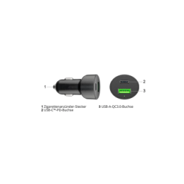 Dual USB Charger A/C Cigarette Lighter Socket