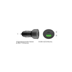 Dual USB Ladegerät A/C Zigarettenanzünder-Buchse
