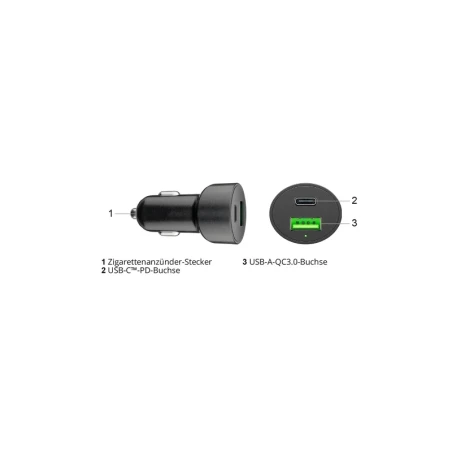 Dual USB Ladegerät A/C Zigarettenanzünder-Buchse