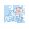 Set of ICAO charts Germany 2025 MF incl. night low routes - without foil, folded