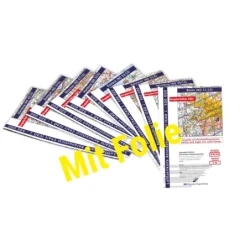 Set of ICAO charts Germany 2025 MF incl. night low routes - with foil, folded