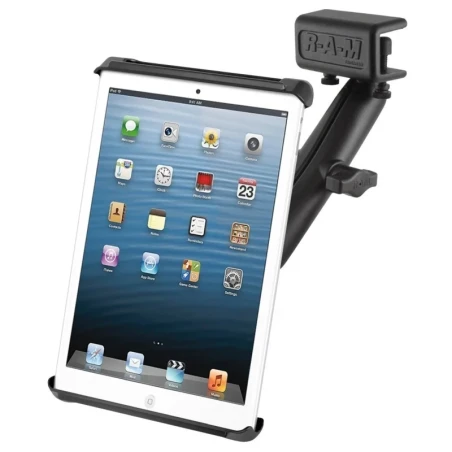 RAM Mounts Luftfahrt-Halterung 7 Zoll Tablets - B-Kugel (1 Zoll), Panel-Klammer, langer Verbindungsarm, Tab-Tite Halteschale