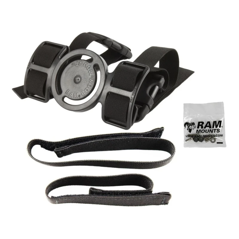 RAM Mounts Arm-/Beinbefestigung - mit Aufnahme für runde Basisplatte, Gummibänder (Arm u. Bein), Klettverschluss