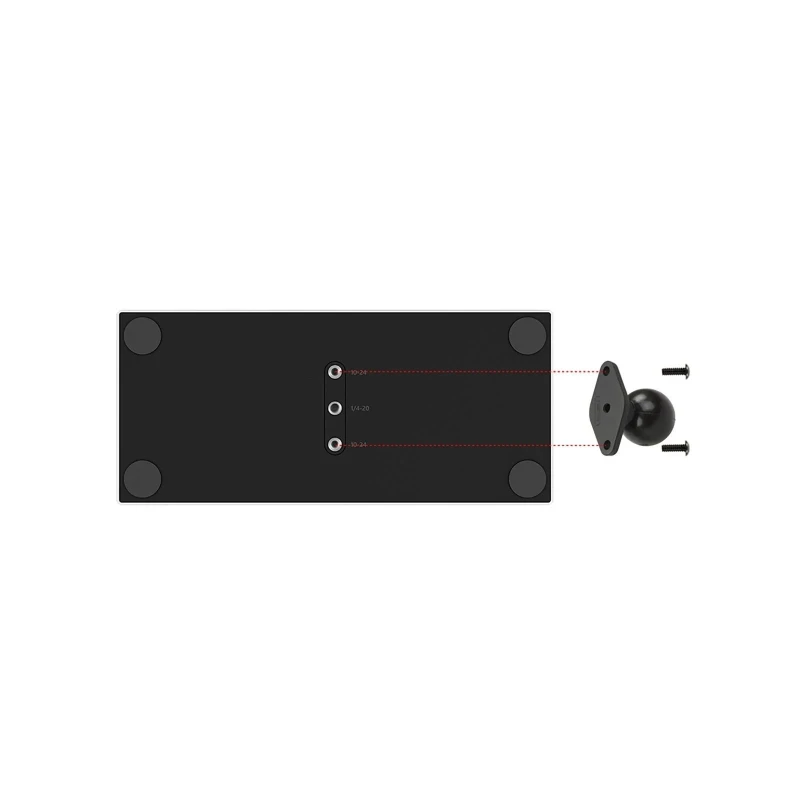 RAM Mounts Oberschenkel-Halterung Xbox Adaptive Controller - B-Kugel (1 Zoll) , Verbundstoff Octagon-Sockel,