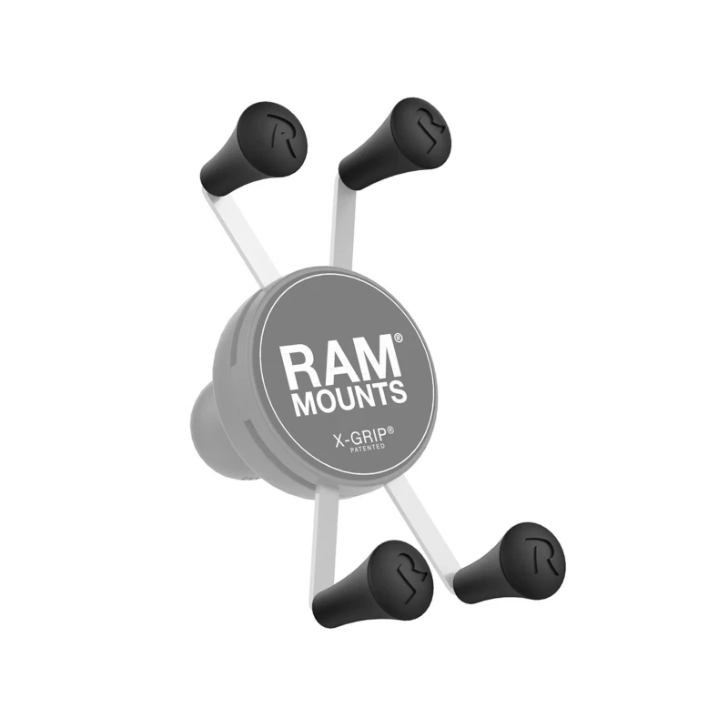 RAM Mounts X-Grip Lenker-Halterung für Smartphones bis 82,5 mm Breite - mit Tough-Strap-Basis (Verbundstoff)
