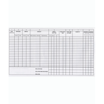 Jeppesen European Pilot Logbook - Hardcover, ca. 250 Seiten