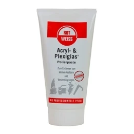 ROTWEISS - Acrylic & Plexiglass Polishing Paste, 150 ml Tube
