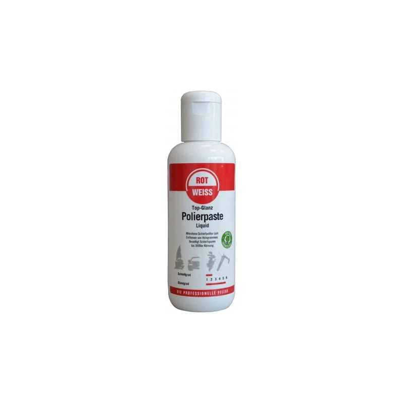 ROTWEISS - Top-Glanz Polierpaste Liquid, Flasche à 250 ml