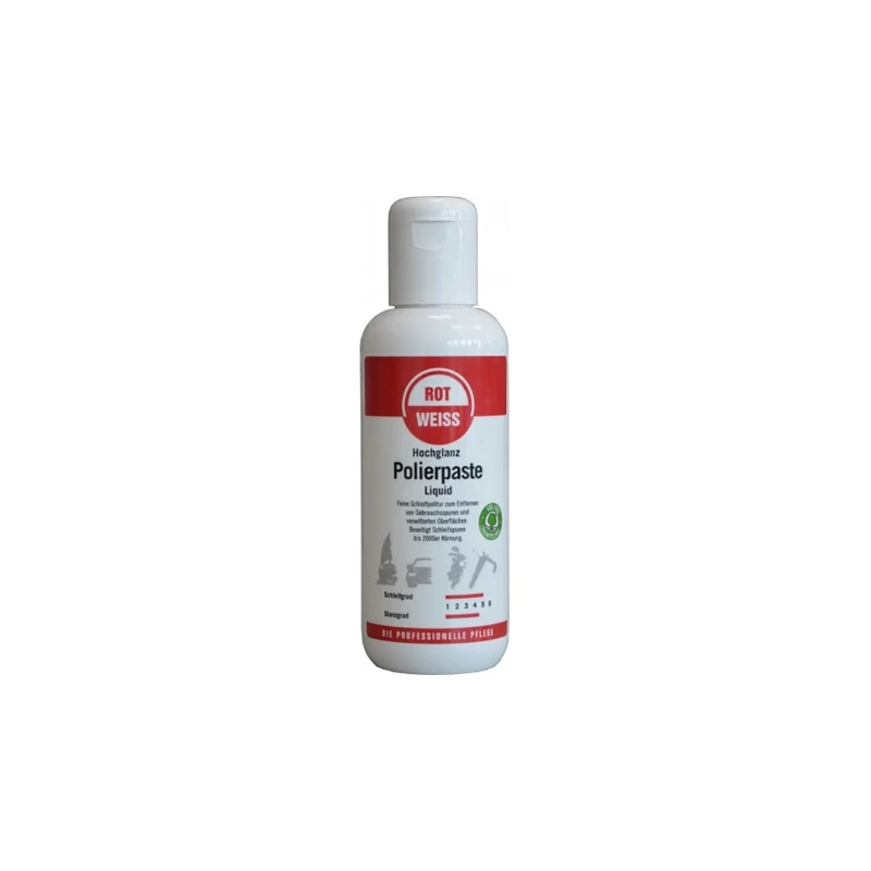 ROTWEISS - Hochglanz Polierpaste Liquid, Flasche à 250 ml