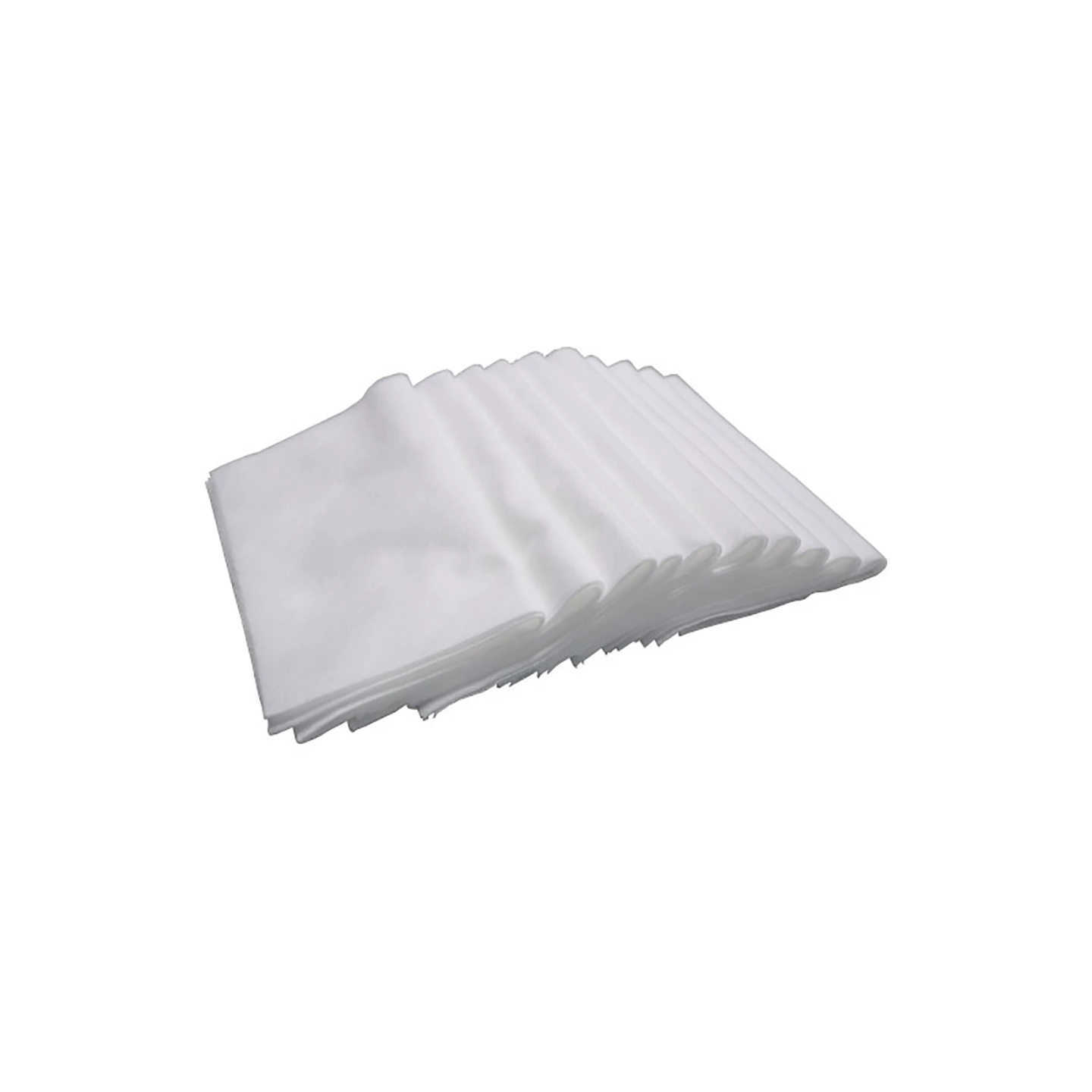 ROTWEISS Fleece Cloth - white, 12.6" x 15", Pack of 10