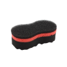 ROTWEISS - Washing Sponge - black/red, 22x11x7 cm