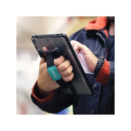 Handschlaufe mit Snap On Quick Release Adapter für OtterBox uniVERSE Gehäuse (Apple iPads) - inkl. Standfunktion