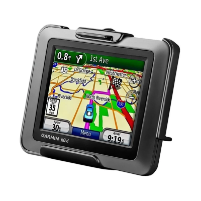 Gerätehalteschale für Garmin zumo 220 / nüvi 220 & 5xx Serie (ohne Schutzhüllen) - Diamond-Anbindung (Trapez), Schrauben-Set