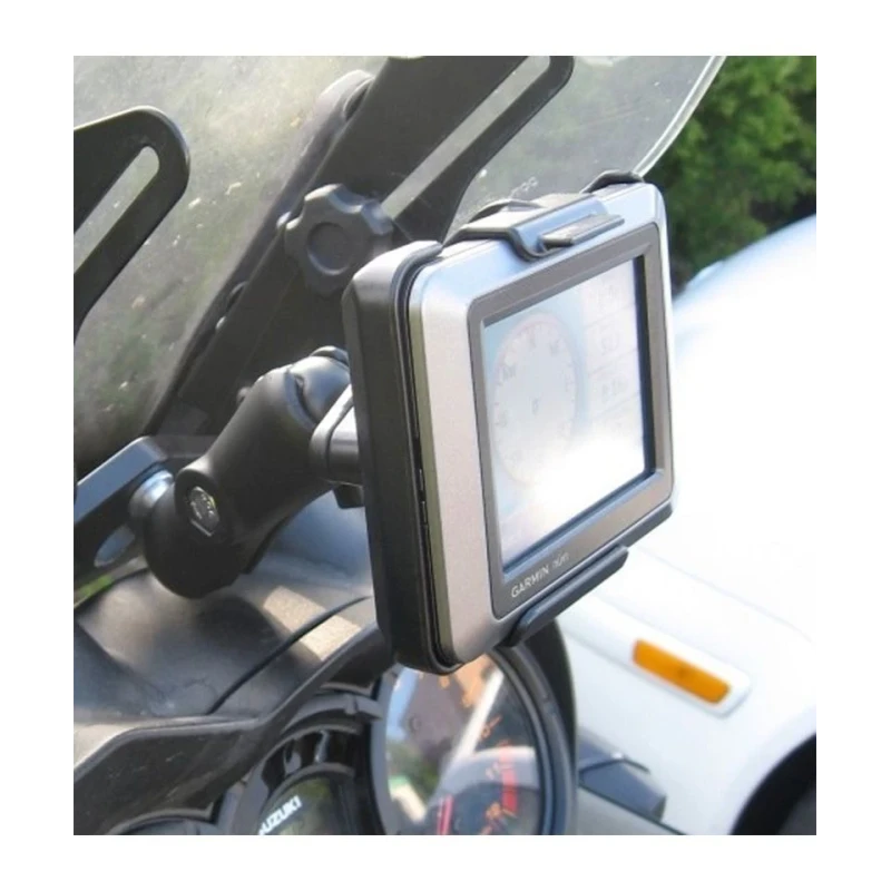Gerätehalteschale für Garmin zumo 220 / nüvi 220 & 5xx Serie (ohne Schutzhüllen) - Diamond-Anbindung (Trapez), Schrauben-Set