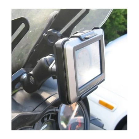 Gerätehalteschale für Garmin zumo 220 / nüvi 220 & 5xx Serie (ohne Schutzhüllen) - Diamond-Anbindung (Trapez), Schrauben-Set