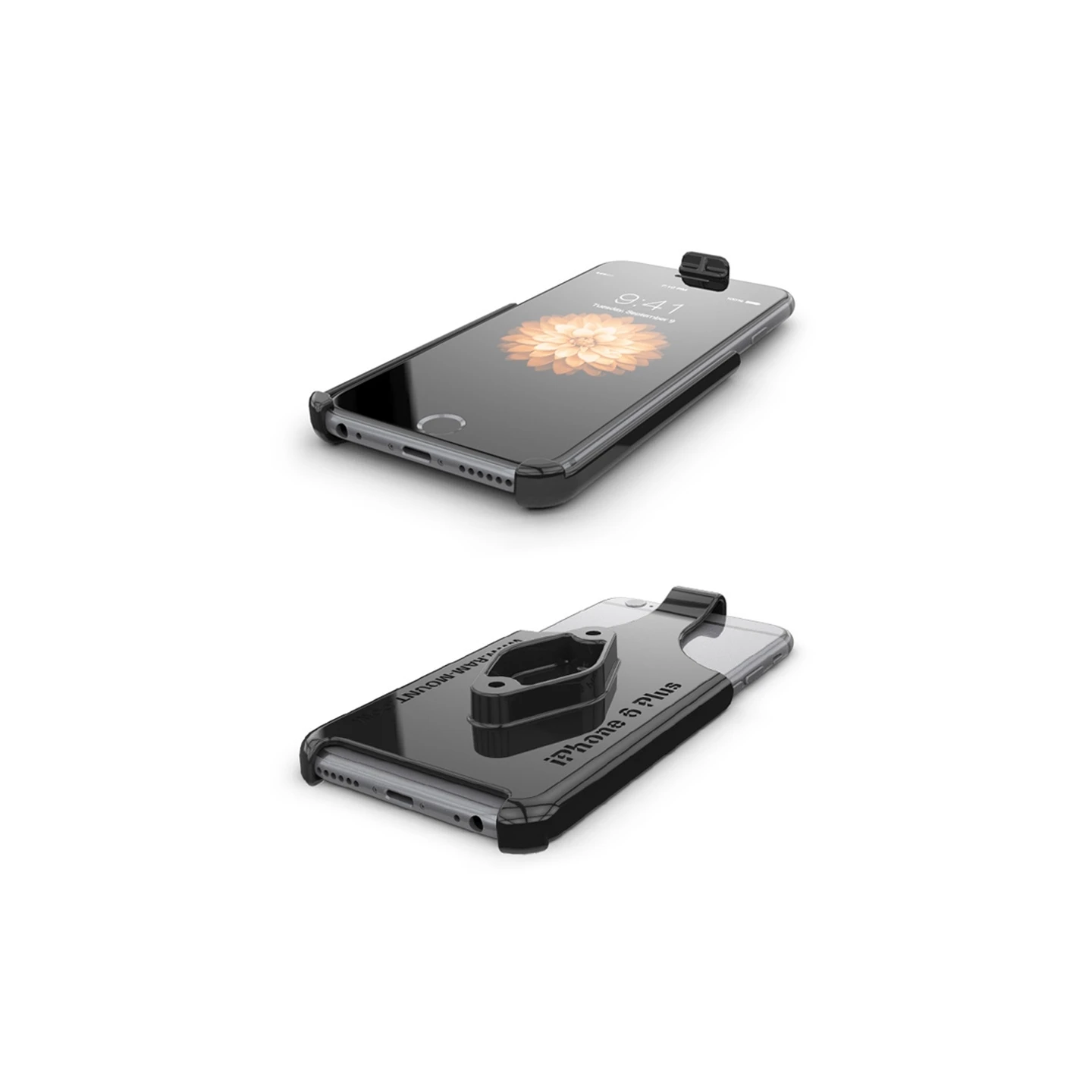 Device holder for Apple iPhone XS Max / 7 PLUS / 6 PLUS(without protective cases / housing) - Diamond connection (trapezoid)