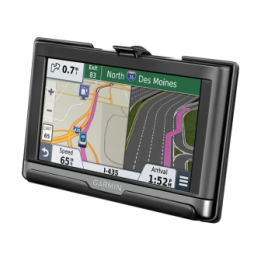 Device holder for Garmin nüvi 2557LMT/2577LT/2597LMT (without protective covers) - Diamond connection (trapezoid), screw set