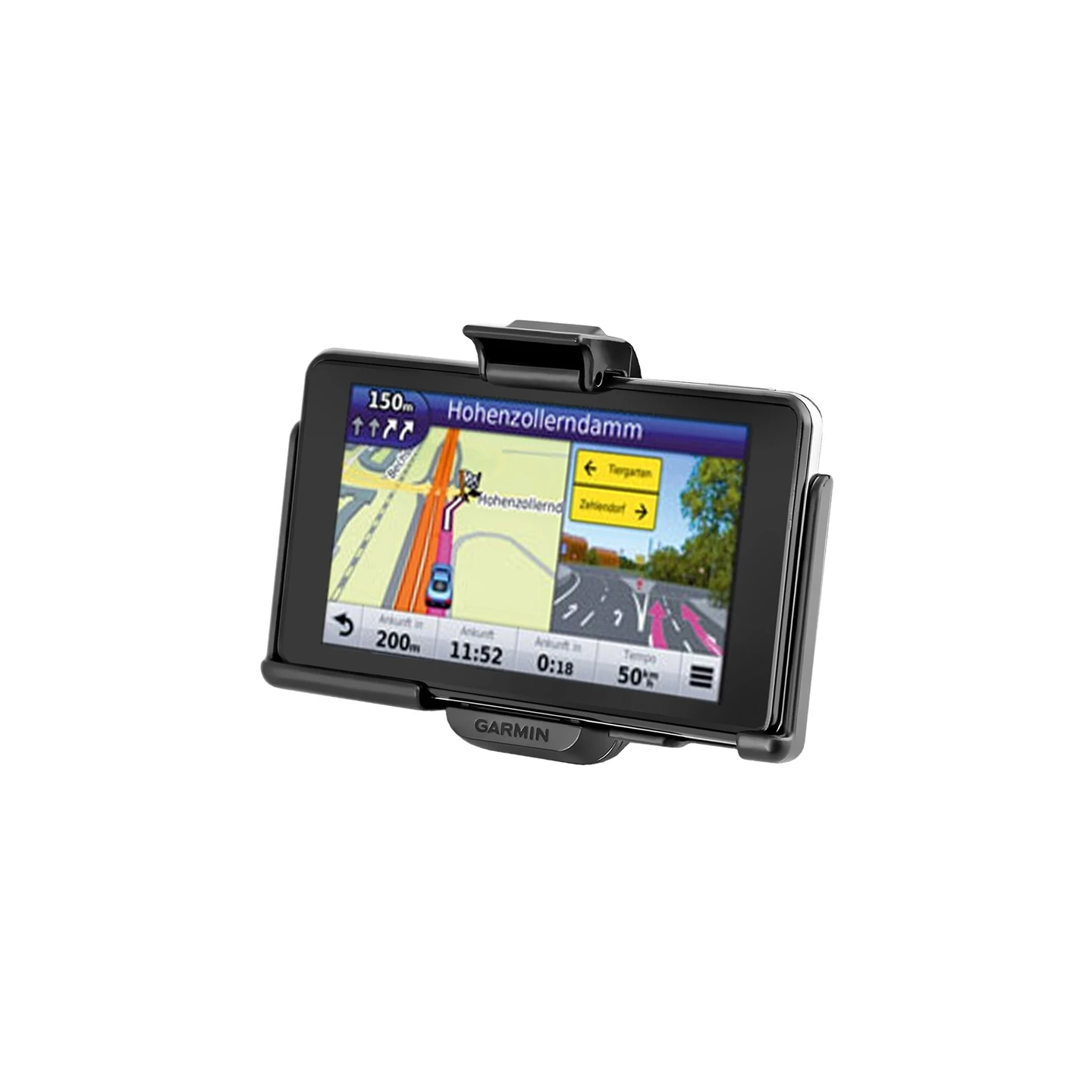 Device holder for Garmin nüvi 34xx/37xx series (without protective covers) - Diamond connection (trapezoid), screw set